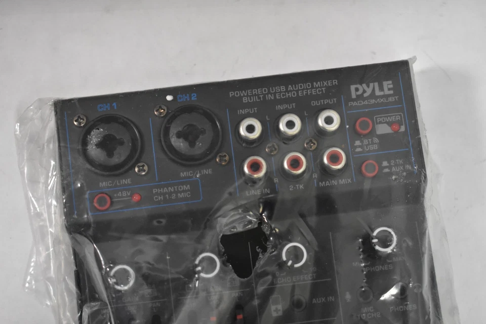 Pyle Professional Wireless DJ Audio 4 Channel Bluetooth Controller PAD43MXUBT - Image 3 of 4