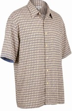 Vintage Pierre Cardin Shirt Mens X-Large Multicolor Printed Short Sleeve Rayon
