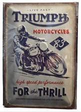 Triumph For The Thrill Tin Sign - Mlma26905
