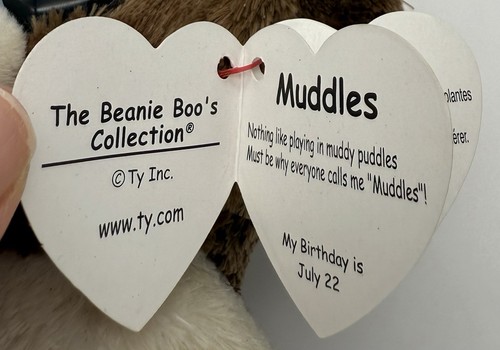 Ty Beanie Boos “Muddles” the Springer Spaniel Brown & White Puppy Dog 6” Plush - Picture 4 of 6