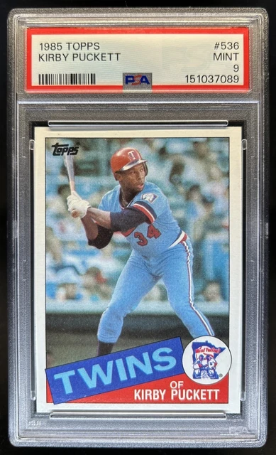 1985 Topps Kirby Puckett Rookie RC #536 Twins PSA 9