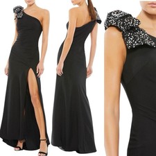 Ieena for Mac Duggal 55707 High Slit One Shoulder Dress NWT  $398 size 8