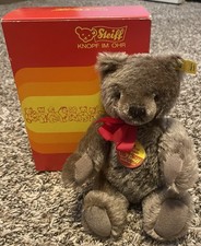 Vintage Steiff Original TEDDY BEAR 0202/26 10" Stuffed Animal Plush NEW in Box