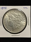 1898 Morgan Silver Dollar BU UNC Great Date, Nice Original Coin