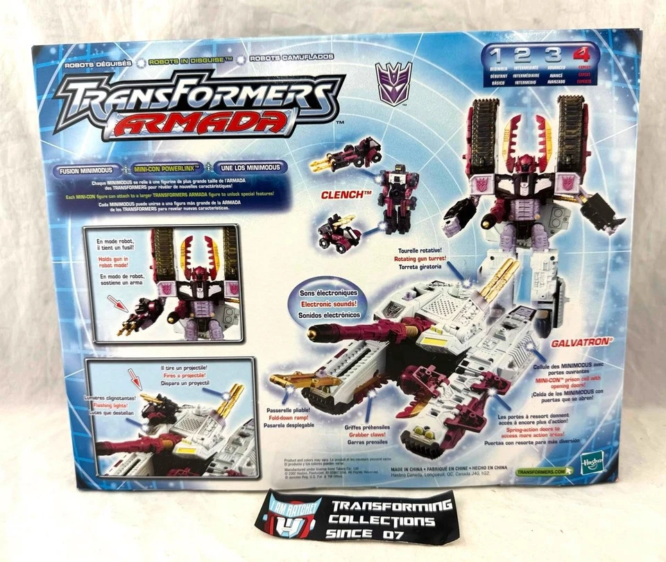 Transformers Armada Galvatron with Clench Mini-Con MISB - Image 2 of 2