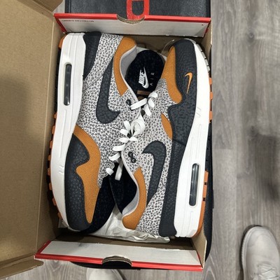 VNDS Nike x Size? Air Max 1 Safari 2018 Black/Safari Orange AR4583-800 RARE