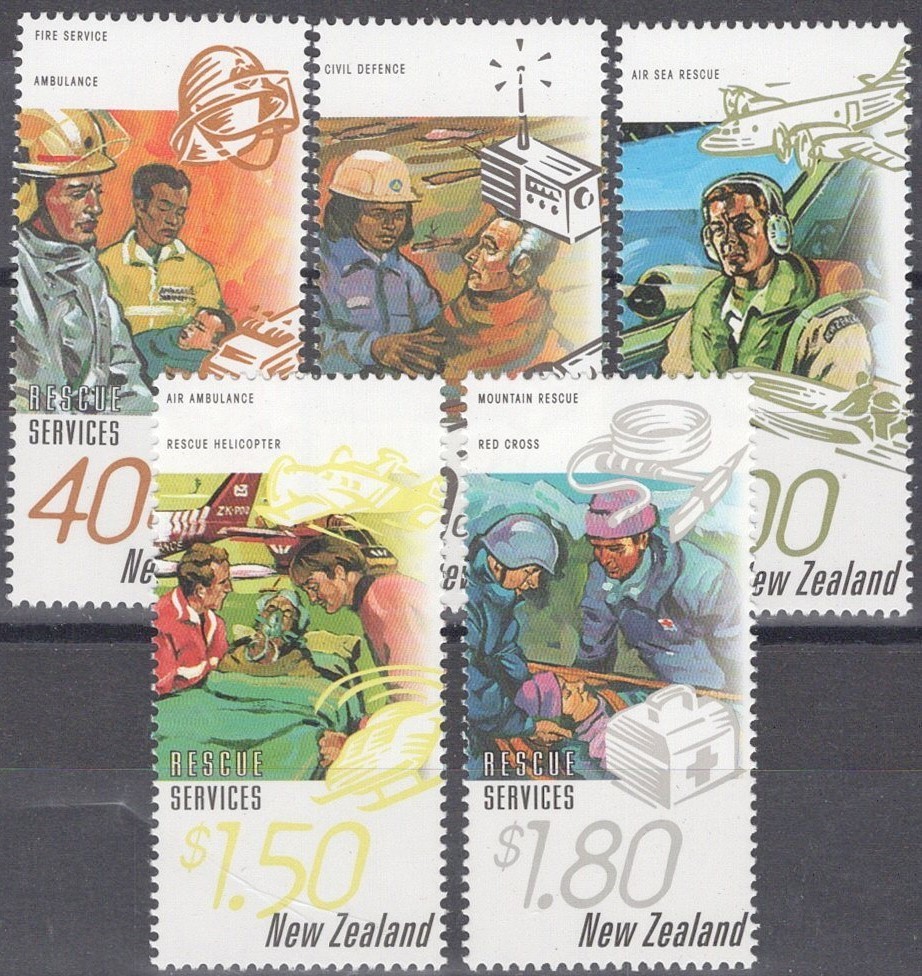 New Zealand 1361-1365 MNH Rescue Services ZAYIX STAMPS