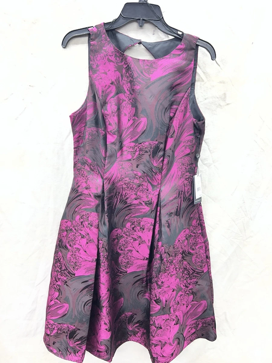 VESTIDO ADRIANNA PAPELL/NUEVO CON ETIQUETA/AL POR MENOR $189/TALLA 10/MIKADO
