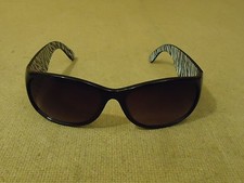 Designer Sunglasses Rectangular Female Adult Blacks Animal Print