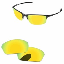 PapaViva Polarized Replacement Lenses For-Oakley Half Wire 2.0 24k Golden