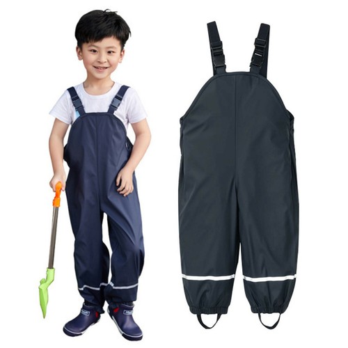 Waterproof Dungarees Trousers Rain Gear Childrens Toddler Kids Raingear Baby UK - Picture 23 of 25