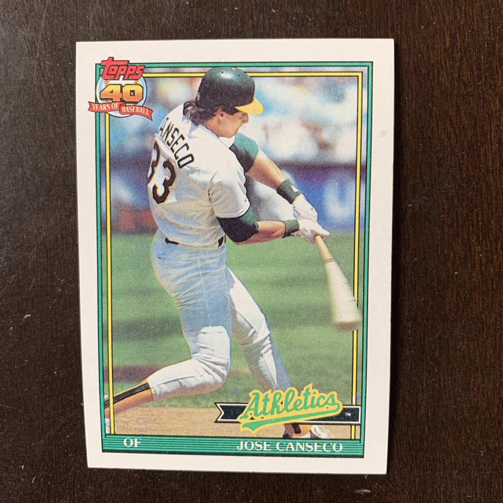 ≪超目玉★12月≫ watchmeJose Canseco 1991 Topps MLB Card #700 並行輸入品 ...