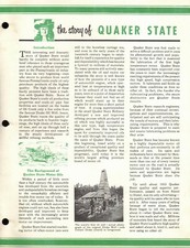 Vintage 1969 The Story of QUAKER STATE Jobbers SELL SHEET ADVERTISING (2 pages)
