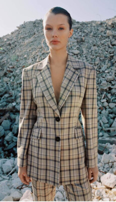 ZARA TAILORED CHECK Blazer And Trousers Set New With tags