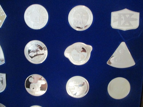 1977 FRANKLIN MINT NASA MANNED SPACE FLIGHT EMBLEM (25 STERLING) w/DISPLAY CASE - Picture 14 of 24