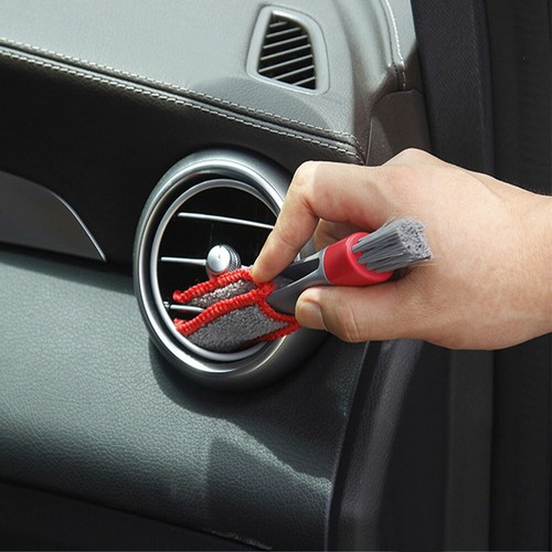 2x Car Air Conditioner Vent Brush Microfiber Grille Cleaner Blinds Duster Brush - Picture 2 of 12