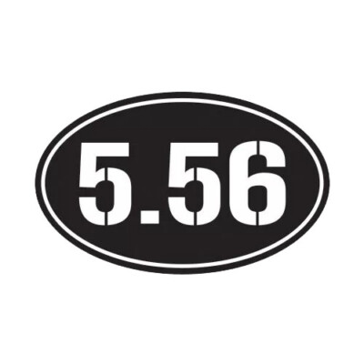 Oval 5.56 Sticker