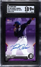 2021 Topps Now OD-108C 5/25 Road to Opening Day MIGUEL CABRERA SGC 9 MT 10 AUTO