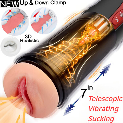 Automatic Male Masturbater Heating Sucking Pussy Thrusting Stroker Cup Lubricant
