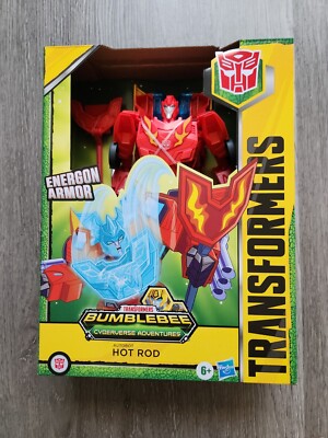 Transformers Cyberverse  Dinobots Hot Rod, Energon Armor Ultimate Class 9-inch