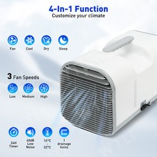 Portable Travel Air Conditioner 4800 BTU 4 in Cooler 12V/24V/240V Camping
