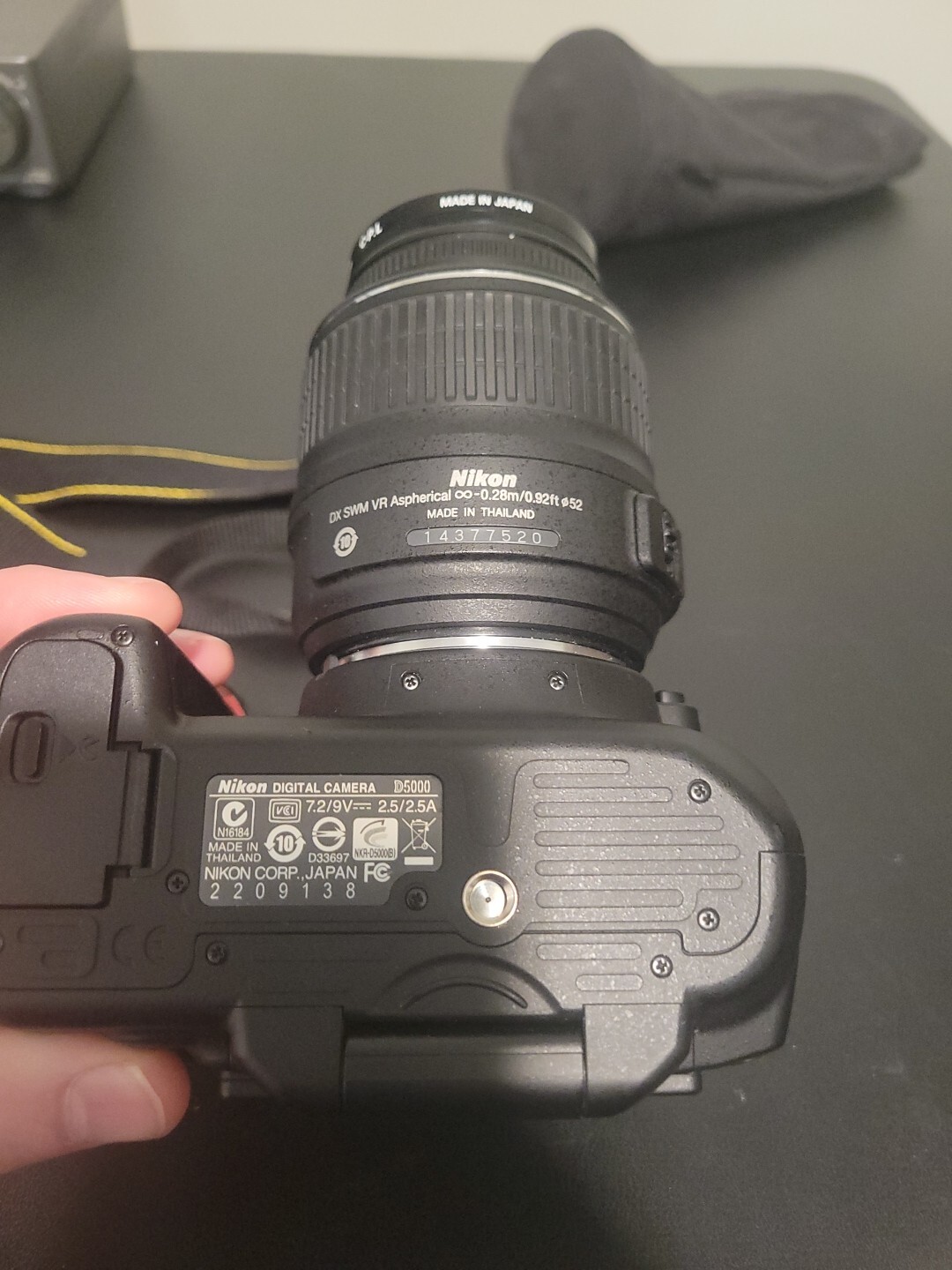 Nikon 25454 D5000 Digital SLR Camera with 1855mm VR Lens Black 18208254545 eBay