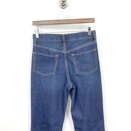 Old Navy Girls Size 14 Jeans Dark Wash Denim Pants Slouchy Straight Adjust - Picture 5 of 10
