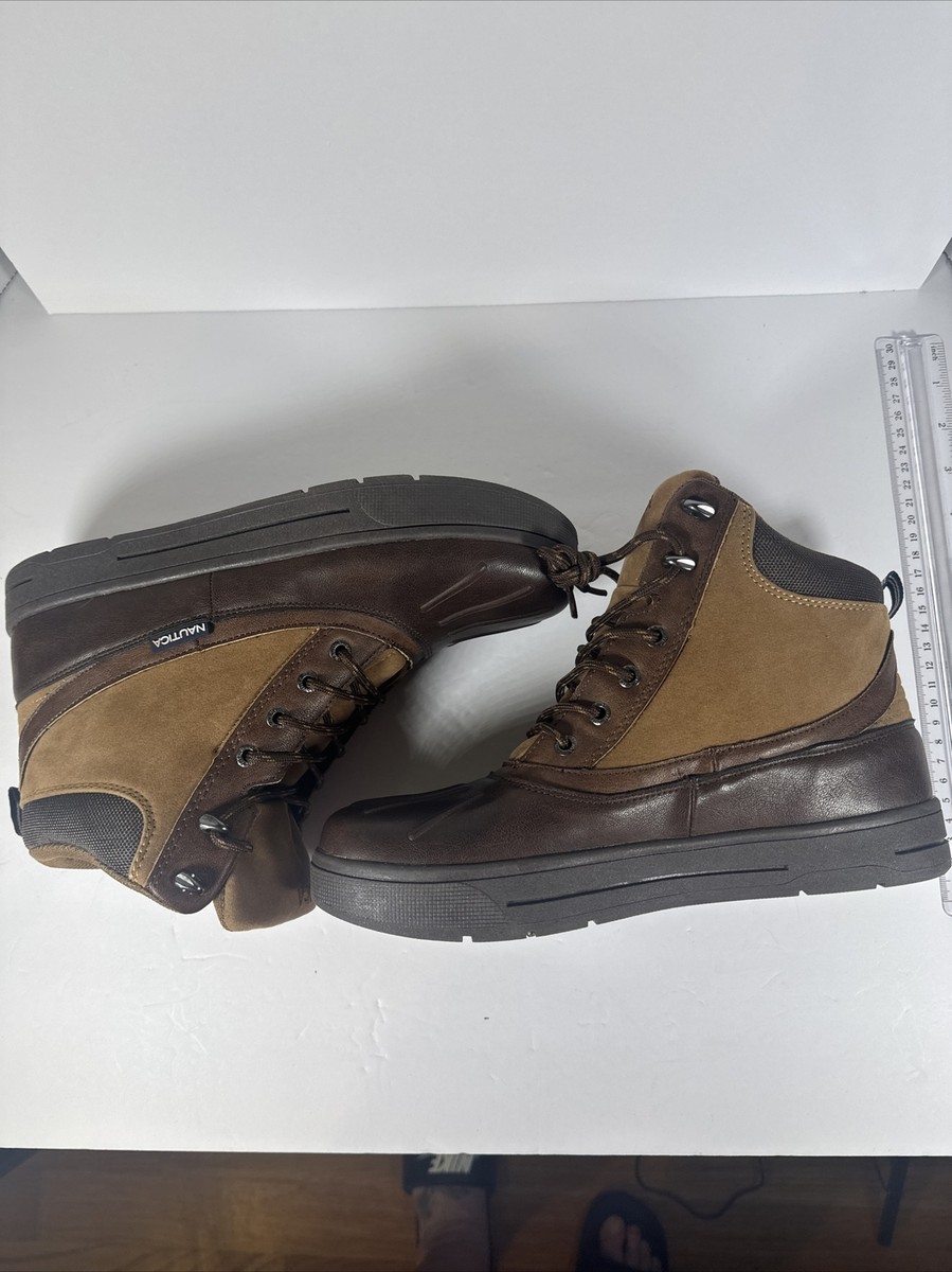 Nautica Mens Duck Boots Sz 9 M Channing Brown Waterproof  display picture 1