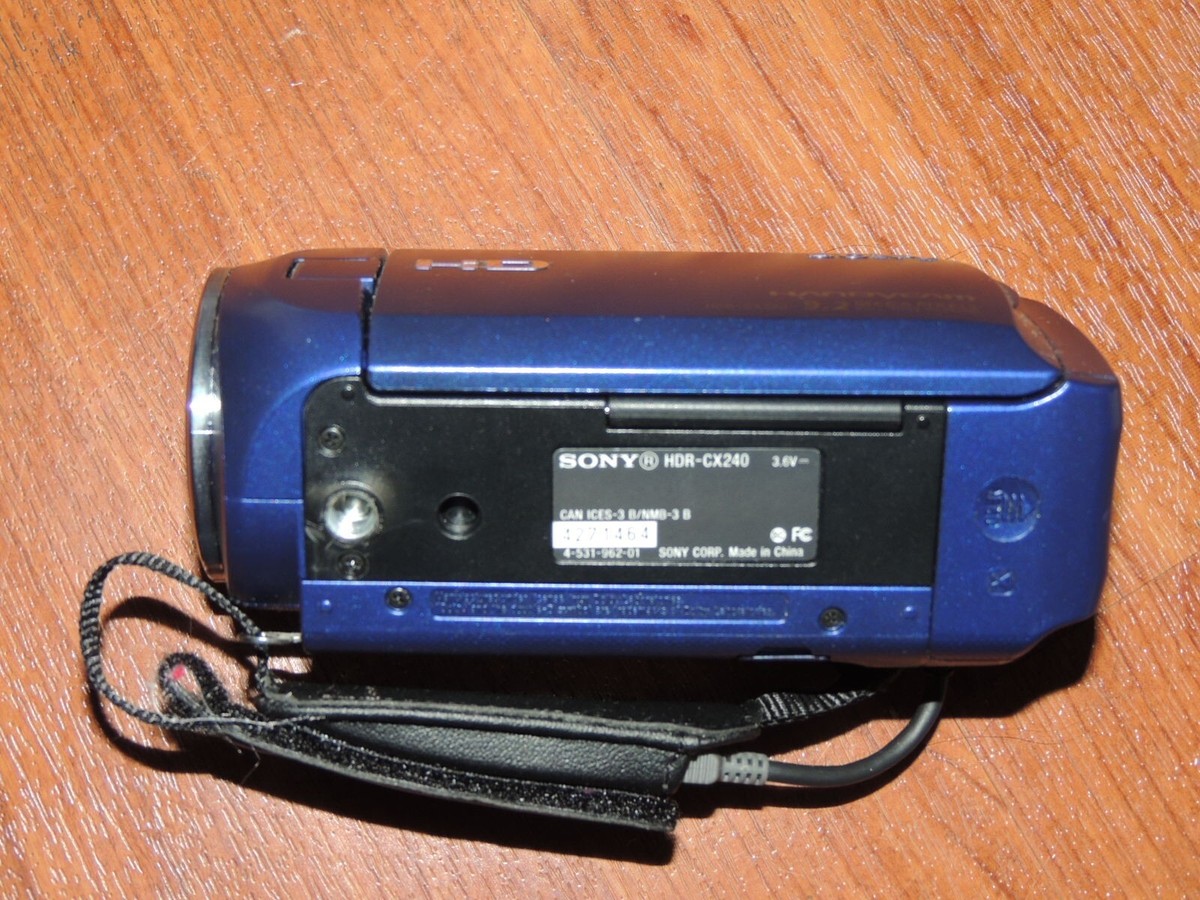 ⚠️ READ FIRST⚠️ Sony Handycam HDR-CX240 BLUE ⚠️ READ FIRST⚠️ Sony Handycam HDR-CX240 BLUE