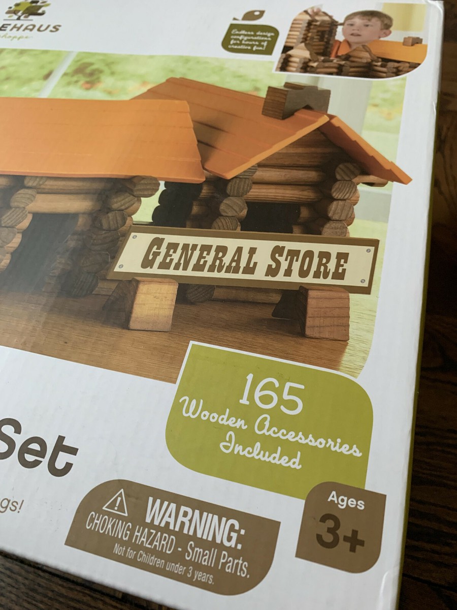 Treehaus 165 Pieces Lumberjax Wood Log Set Wooden General