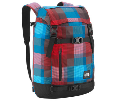 north face plaid backpack