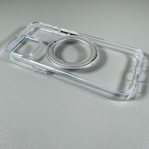 Funda TORRAS para iPhone 15 - Transparente Diamante | Magnética | Serie Ostand Spin - Imagen 15 de 20