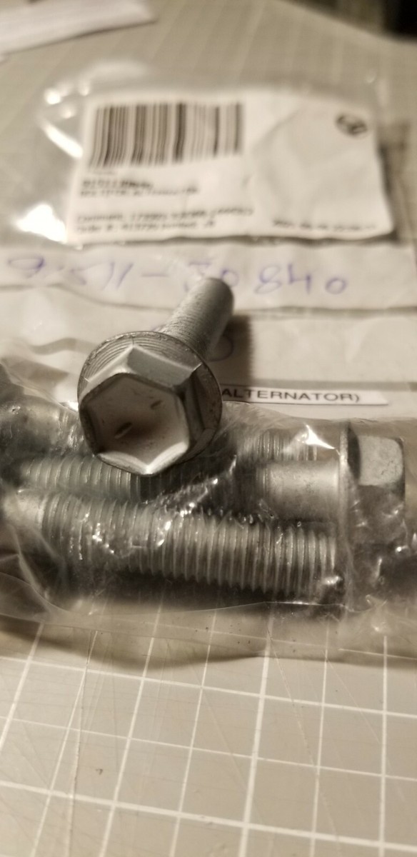 91511-J0840 Toyota OEM Genuine BOLT(FOR ALTERNATOR) | eBay 