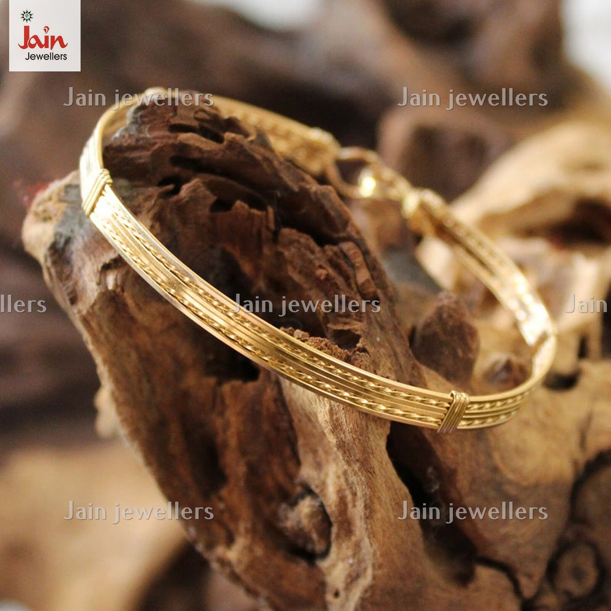 18 Kt, 22 Kt Real Solid Yellow Gold Wirewrapped Women's Gifts