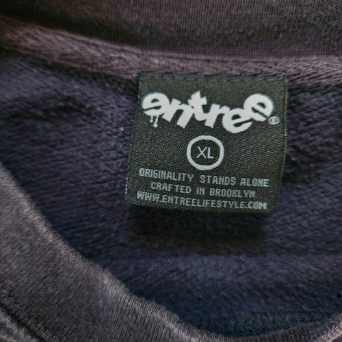 Vtg Y2K Entree Misunderstood Bear Sweatshirt Men XL Pullover Skater Street Wear - Picture 7 of 7