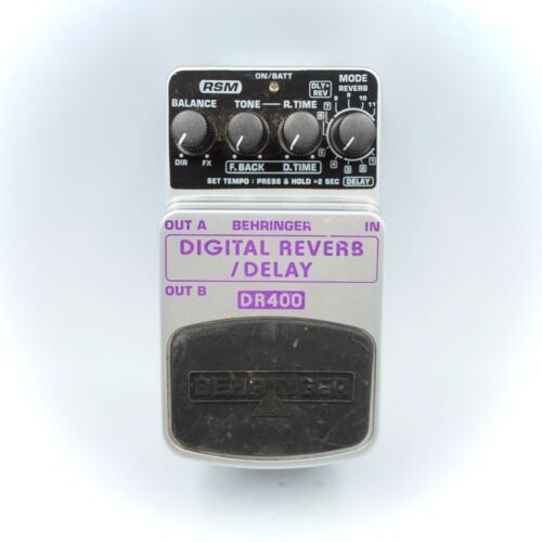 Behringer DR400 Digital Reverb Delay Guitar Effect Pedal S1101323534