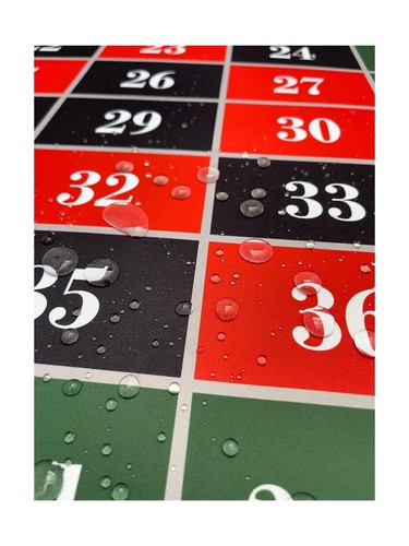 Roulette Table Mat for Casino Home Game Nights- Deluxe Vegas Roulette Table 3... - Picture 7 of 9