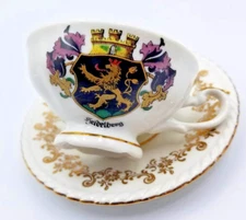 Vintage RW Rudolf Wachter Bavaria Demitasse Cup & Saucer