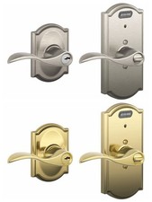 Schlage FE51 ACC 619 CAM Built-in Alarm Keyed Entry Lever Door Lock Brand NEW