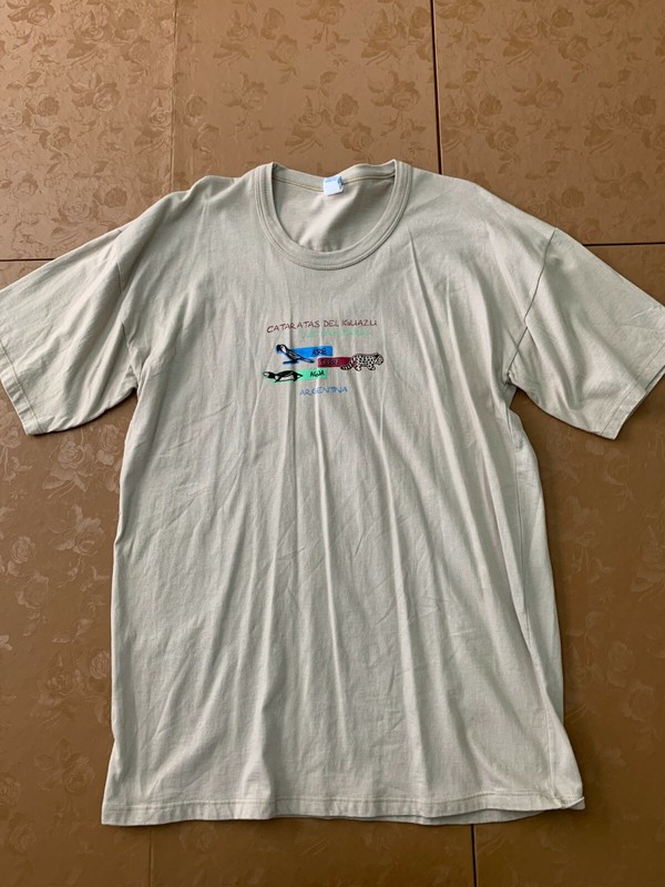 Men's Large Argentina Brown T-Shirt Top by ARTE