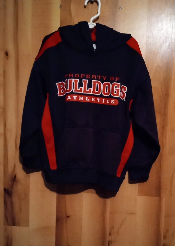 Sudadera con capucha Bulldog Pro Edge para niños talla S/Ch (6-7) negra, roja, blanca Foto 2 de 3