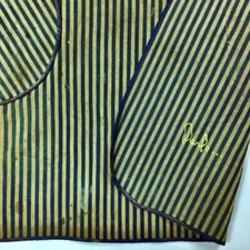 1910s Signed Extra RARE Barely Used INDIGO STRIPED WORKMAN’S Railman DENIM APRON