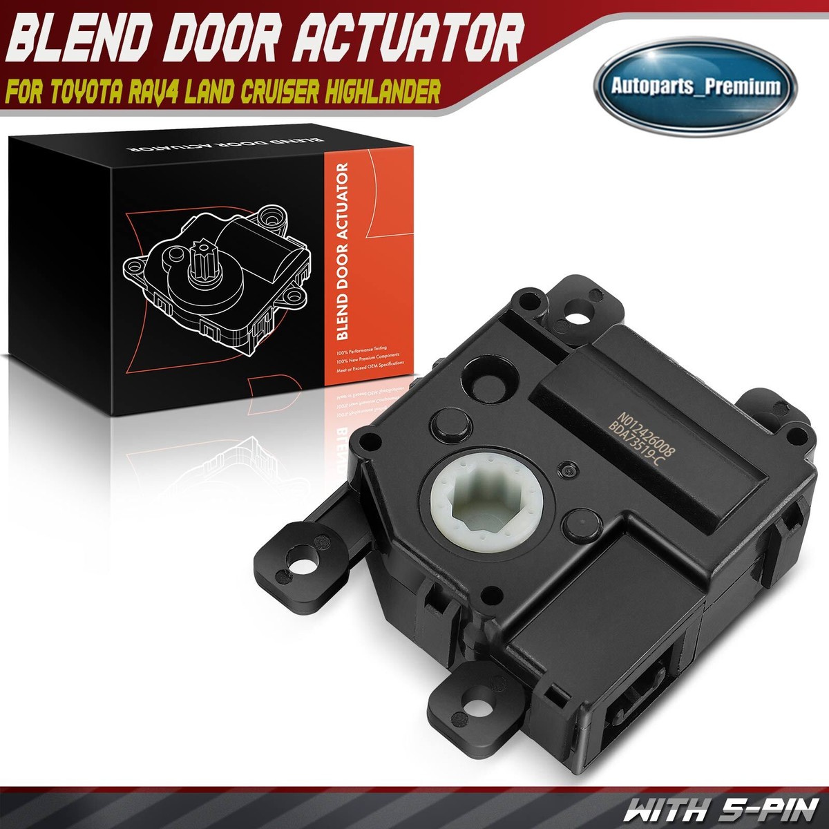 HVAC Blend Door Actuator for Lexus GX460 2022-2023 LS460 2007-2012