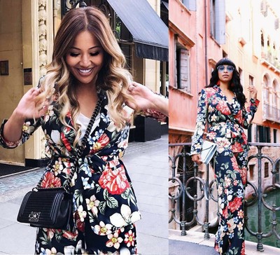 zara floral suit