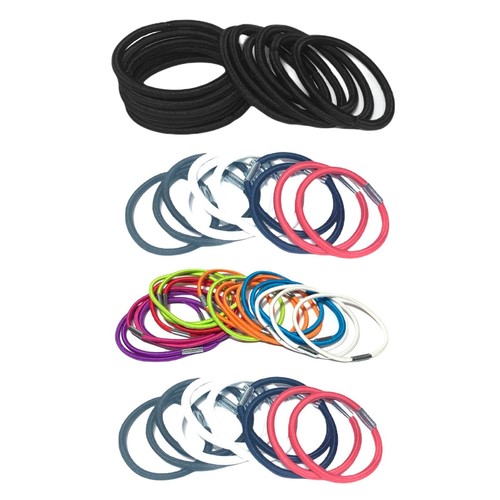 Elastic Hair Bands 50 pcs Hair elastics Mixed Hair Ties for Women Girls Endless - Picture 3 of 7