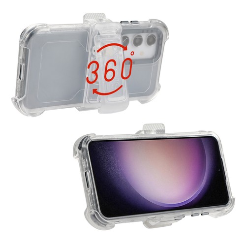 For Samsung Galaxy S24 Ultra /S24+ Belt Clip Holster Matte Clear Shockproof Case - Zdjęcie 2 z 26