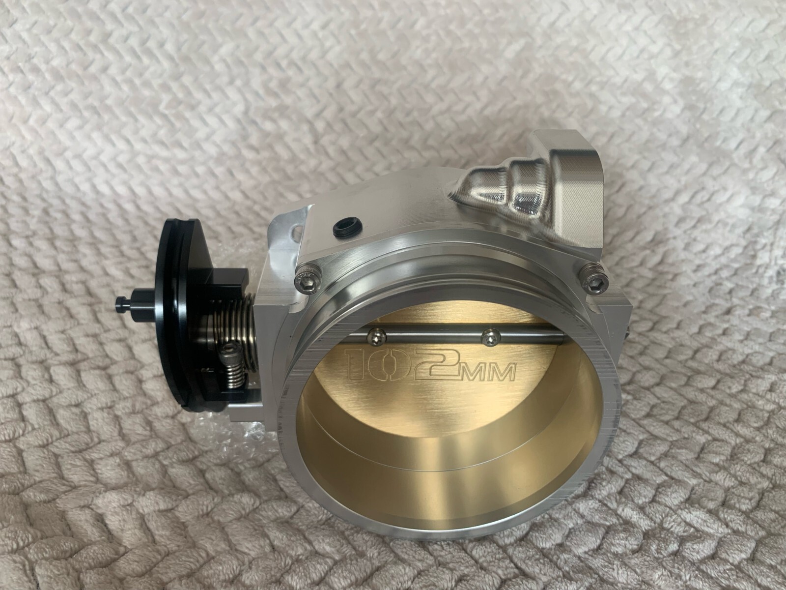 4 Bolt 102MM Billet Throttle Body W 90 degree Elbow  LS1 LS2 LS3 LS7 5.3 6.0 6.2
