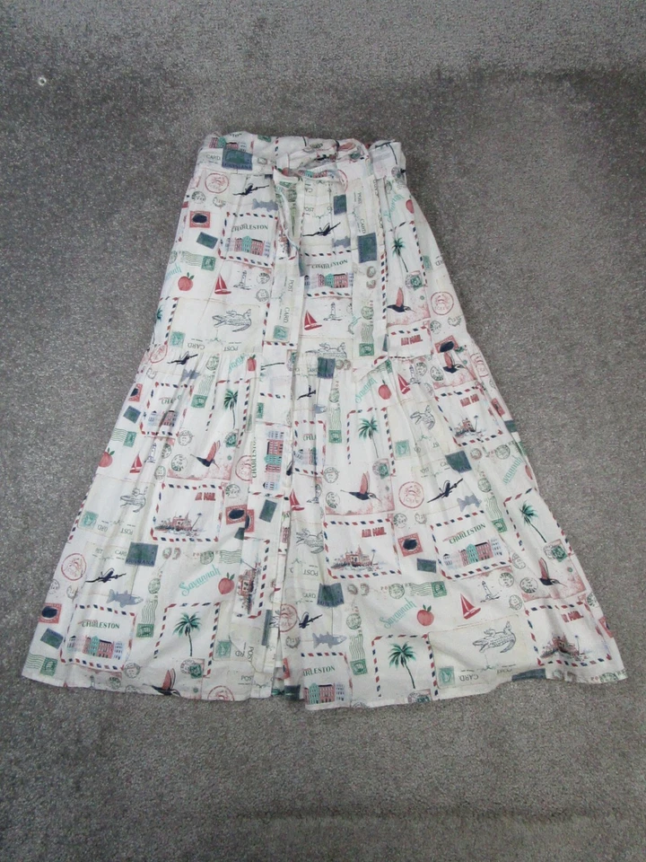 J.Crew Shirt Dress Womens 6 Petite White Green Red Blue Cotton Wrap Blouson New - Image 3 of 4