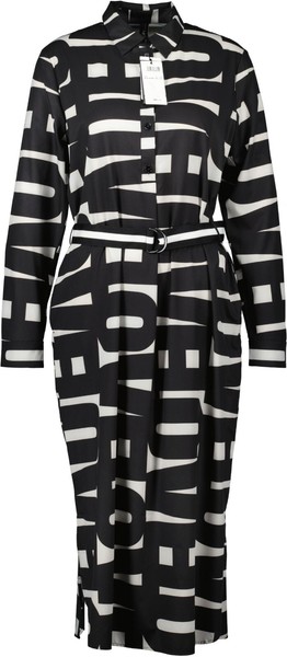Marc Cain Damen Kleid Schwarz-Weiß GrößE N 2 / 36-image