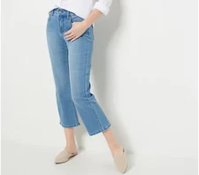 NYDJ Petite Marilyn Straight Crop in CoolEmbrace Jeans Elodie 10 New